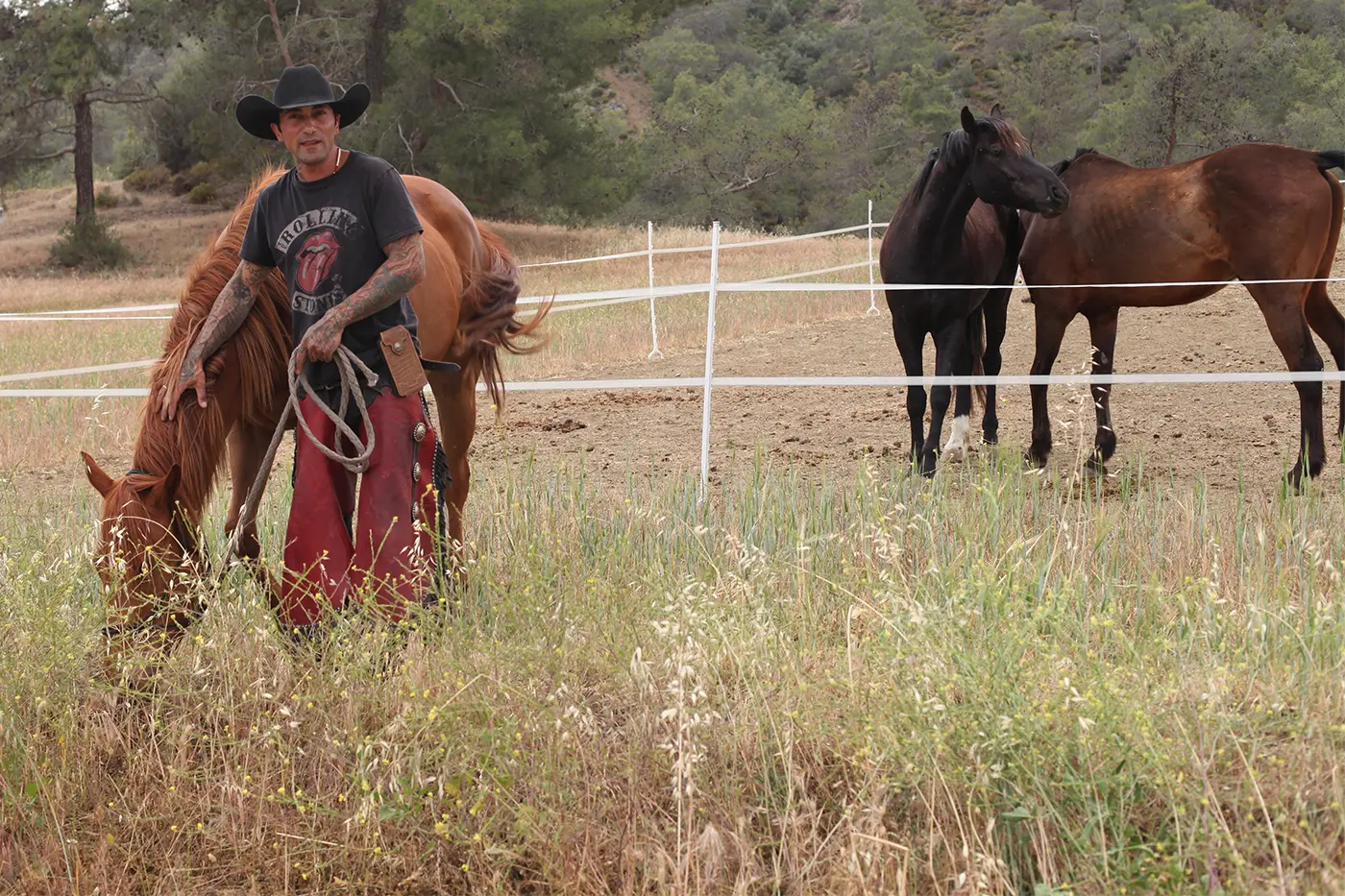 IMG_6459 copy cowboy and horse at western riding ranch